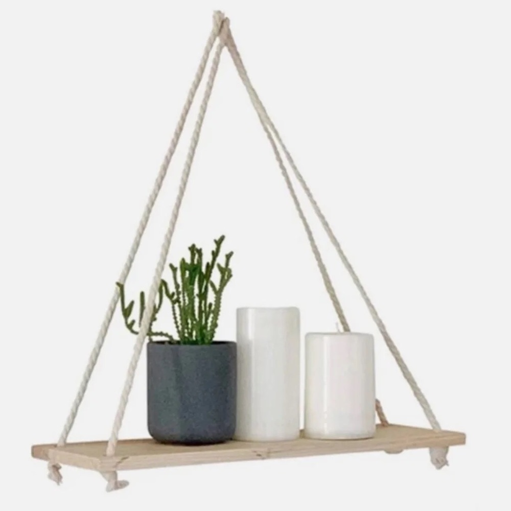 🌸 BOHO FLOATING WALL SHELF 🌸